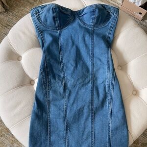Jean style bodycon dress